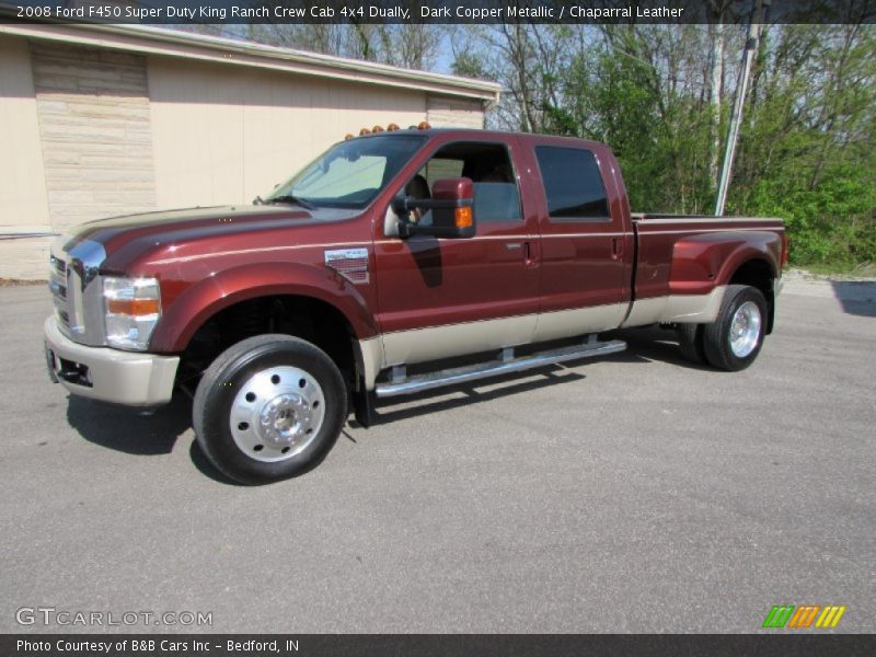 Front 3/4 View of 2008 F450 Super Duty King Ranch Crew Cab 4x4 Dually