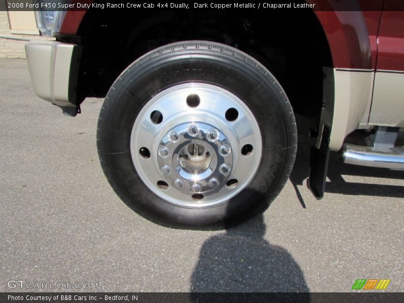 Dark Copper Metallic / Chaparral Leather 2008 Ford F450 Super Duty King Ranch Crew Cab 4x4 Dually