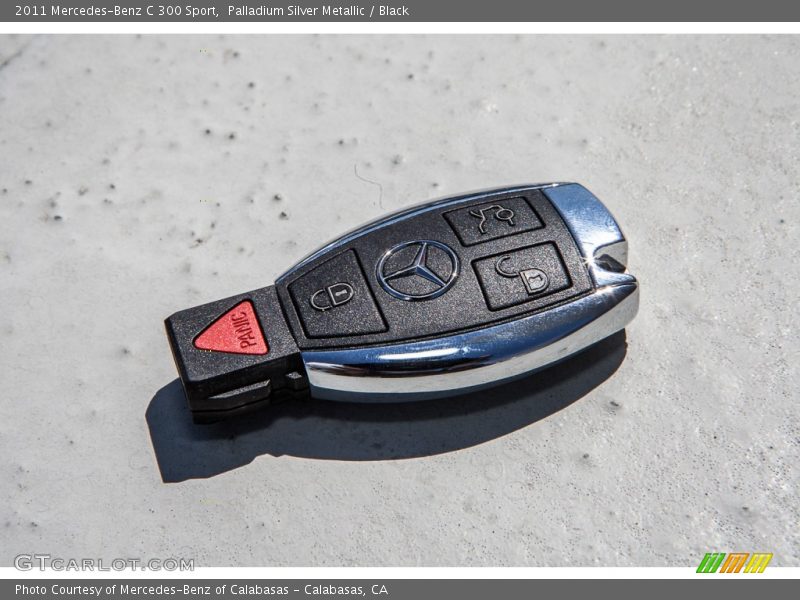 Palladium Silver Metallic / Black 2011 Mercedes-Benz C 300 Sport