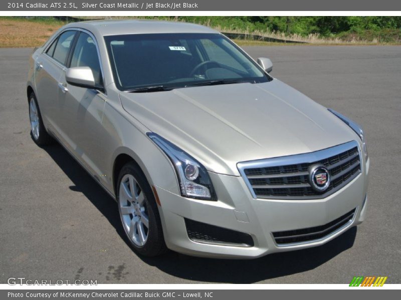 Silver Coast Metallic / Jet Black/Jet Black 2014 Cadillac ATS 2.5L