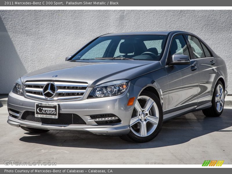 Palladium Silver Metallic / Black 2011 Mercedes-Benz C 300 Sport