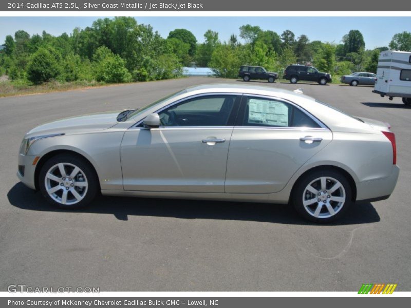 Silver Coast Metallic / Jet Black/Jet Black 2014 Cadillac ATS 2.5L