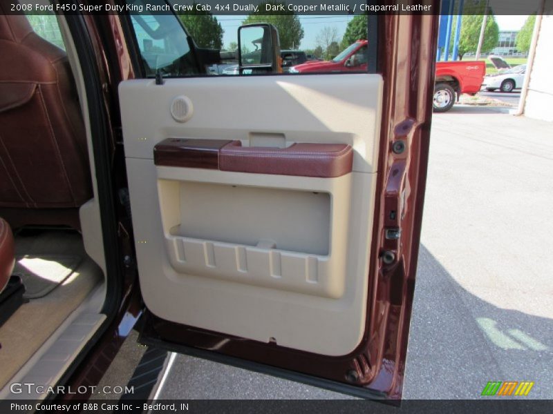 Dark Copper Metallic / Chaparral Leather 2008 Ford F450 Super Duty King Ranch Crew Cab 4x4 Dually