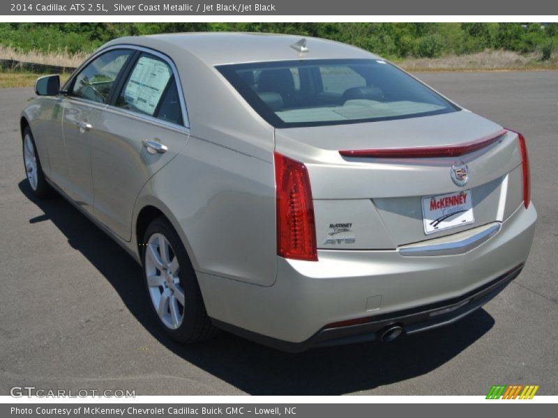 Silver Coast Metallic / Jet Black/Jet Black 2014 Cadillac ATS 2.5L