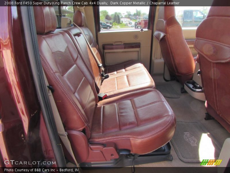 Rear Seat of 2008 F450 Super Duty King Ranch Crew Cab 4x4 Dually