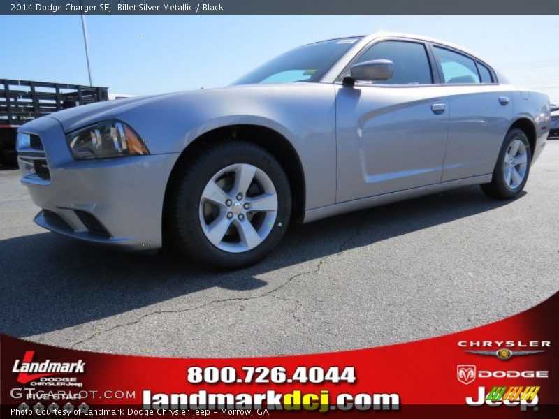 Billet Silver Metallic / Black 2014 Dodge Charger SE