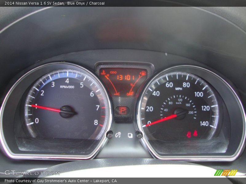 Blue Onyx / Charcoal 2014 Nissan Versa 1.6 SV Sedan