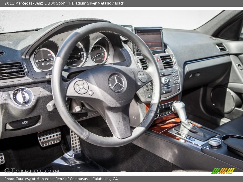 Palladium Silver Metallic / Black 2011 Mercedes-Benz C 300 Sport