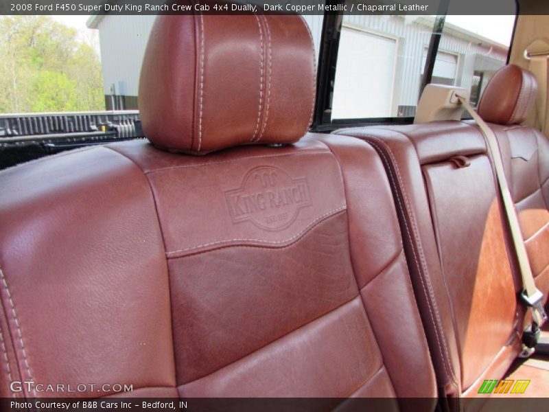 Dark Copper Metallic / Chaparral Leather 2008 Ford F450 Super Duty King Ranch Crew Cab 4x4 Dually