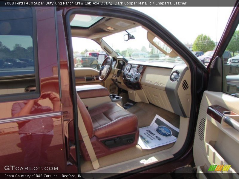 Dark Copper Metallic / Chaparral Leather 2008 Ford F450 Super Duty King Ranch Crew Cab 4x4 Dually