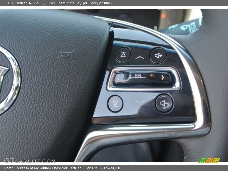 Silver Coast Metallic / Jet Black/Jet Black 2014 Cadillac ATS 2.5L