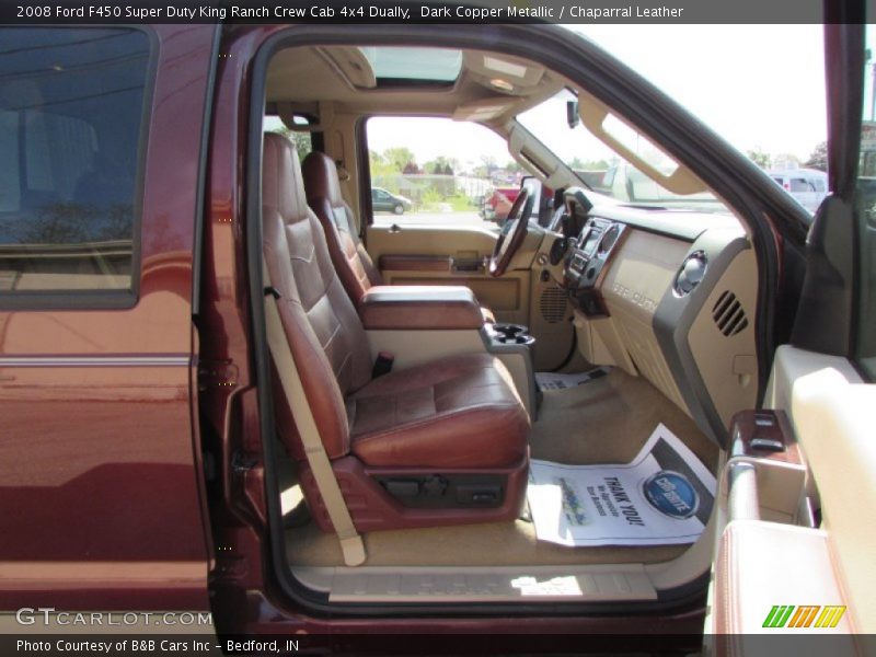 Dark Copper Metallic / Chaparral Leather 2008 Ford F450 Super Duty King Ranch Crew Cab 4x4 Dually