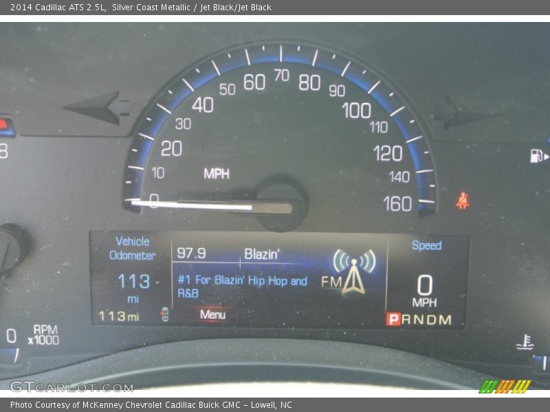 Silver Coast Metallic / Jet Black/Jet Black 2014 Cadillac ATS 2.5L