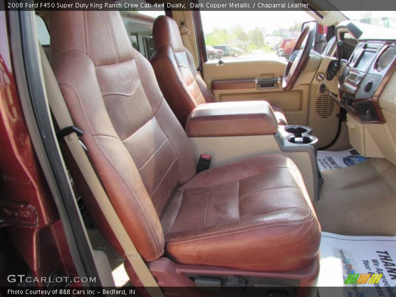 Dark Copper Metallic / Chaparral Leather 2008 Ford F450 Super Duty King Ranch Crew Cab 4x4 Dually