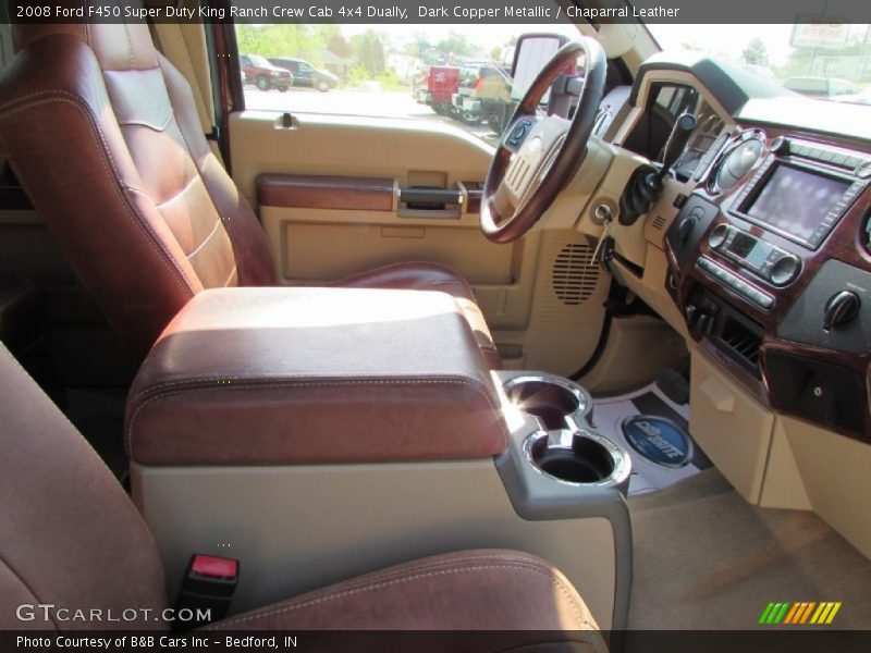 Dark Copper Metallic / Chaparral Leather 2008 Ford F450 Super Duty King Ranch Crew Cab 4x4 Dually