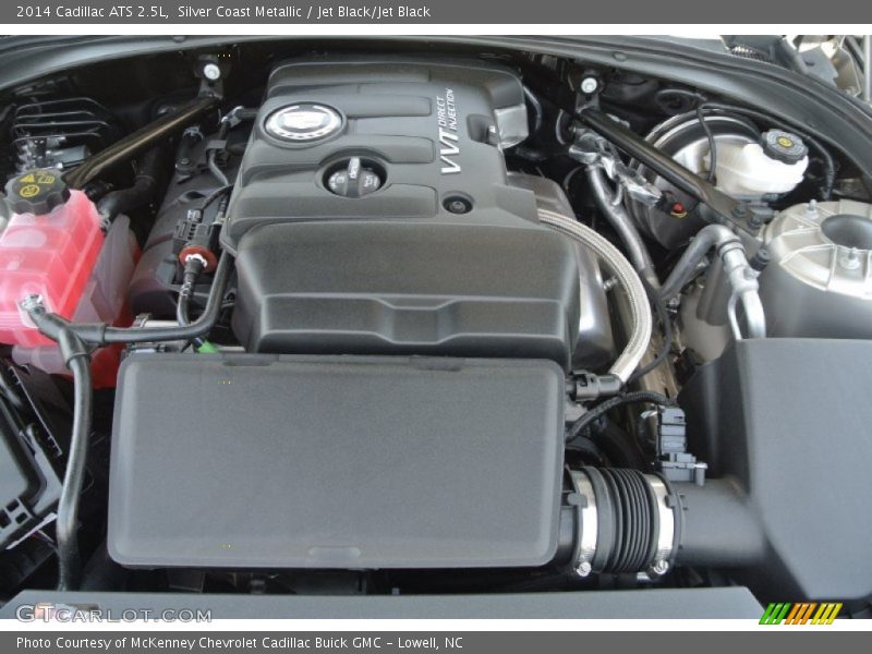 Silver Coast Metallic / Jet Black/Jet Black 2014 Cadillac ATS 2.5L