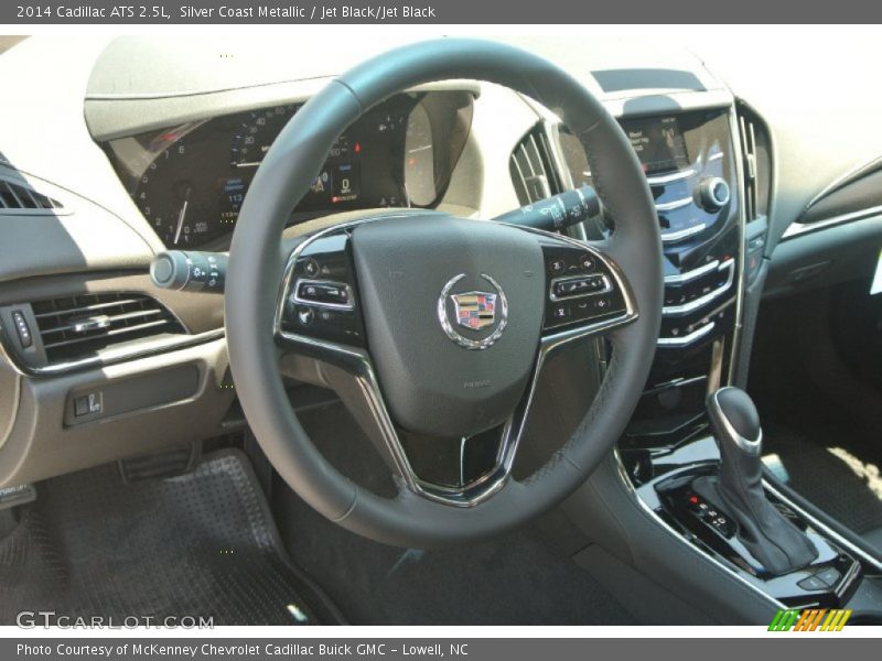 Silver Coast Metallic / Jet Black/Jet Black 2014 Cadillac ATS 2.5L