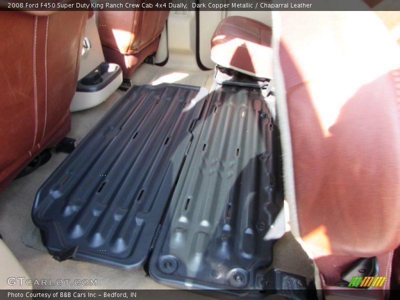Rear Seat of 2008 F450 Super Duty King Ranch Crew Cab 4x4 Dually
