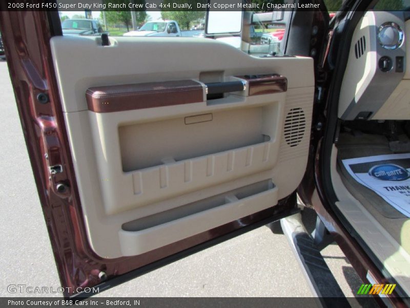 Dark Copper Metallic / Chaparral Leather 2008 Ford F450 Super Duty King Ranch Crew Cab 4x4 Dually