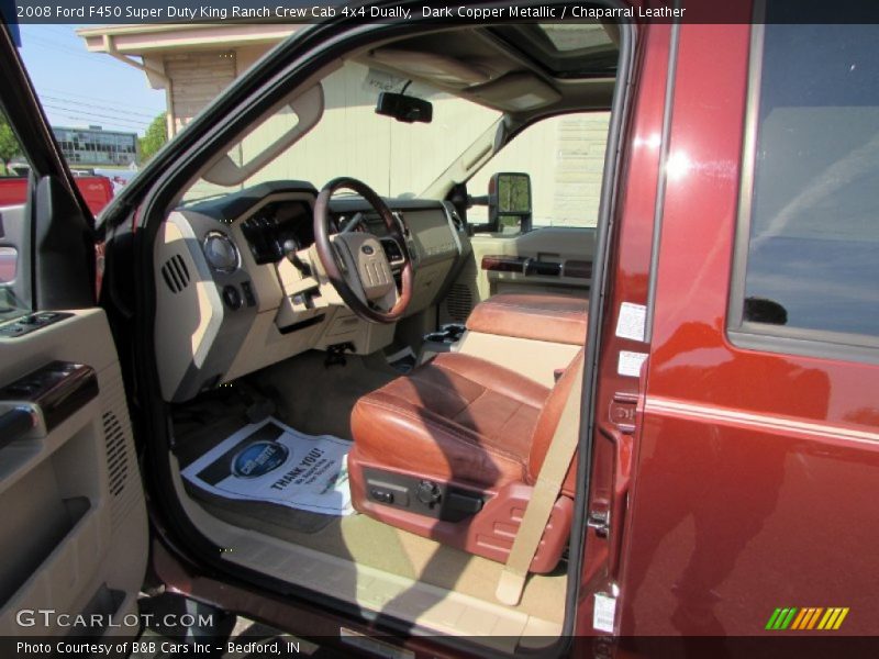 Dark Copper Metallic / Chaparral Leather 2008 Ford F450 Super Duty King Ranch Crew Cab 4x4 Dually
