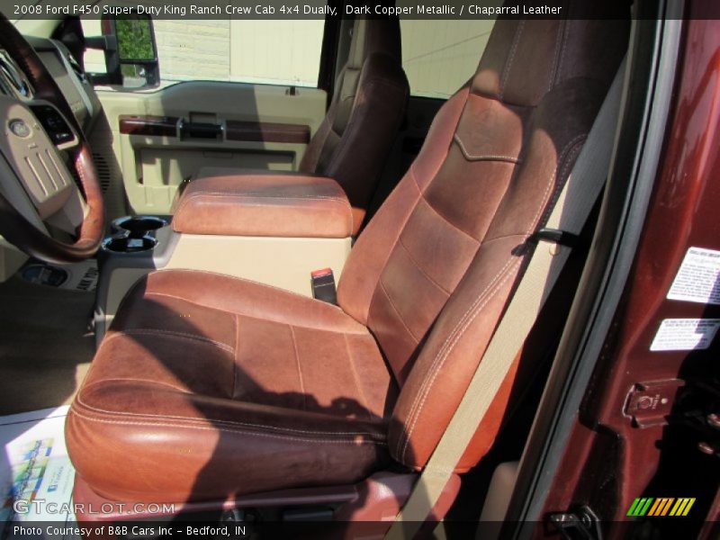 Dark Copper Metallic / Chaparral Leather 2008 Ford F450 Super Duty King Ranch Crew Cab 4x4 Dually
