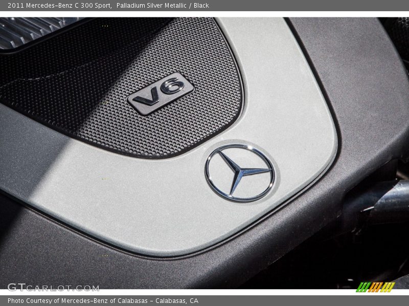 Palladium Silver Metallic / Black 2011 Mercedes-Benz C 300 Sport