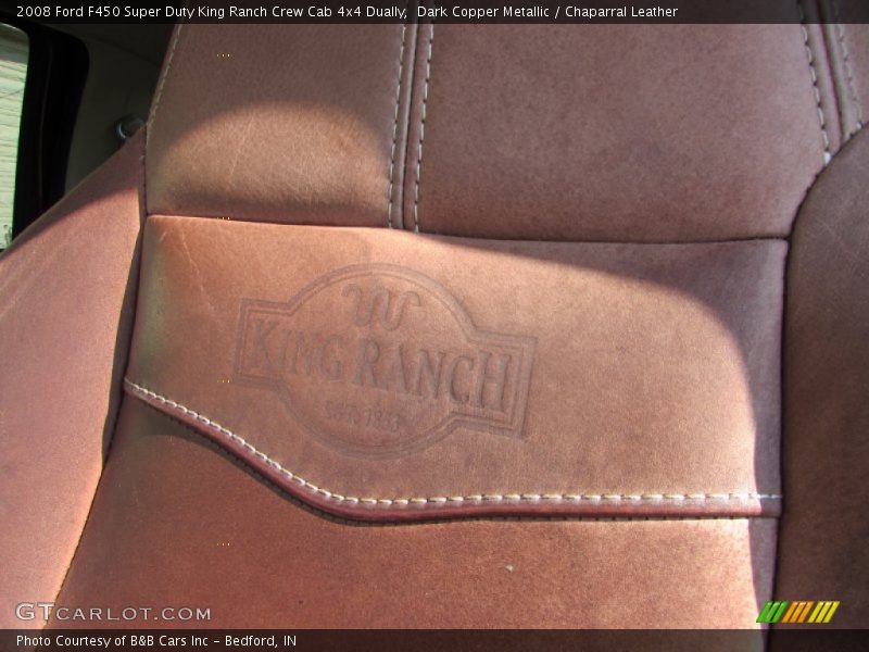Dark Copper Metallic / Chaparral Leather 2008 Ford F450 Super Duty King Ranch Crew Cab 4x4 Dually
