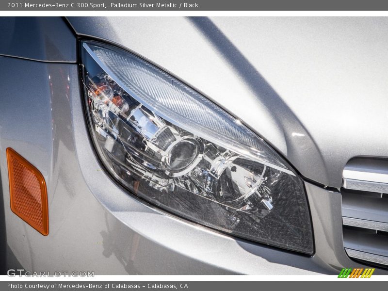 Palladium Silver Metallic / Black 2011 Mercedes-Benz C 300 Sport