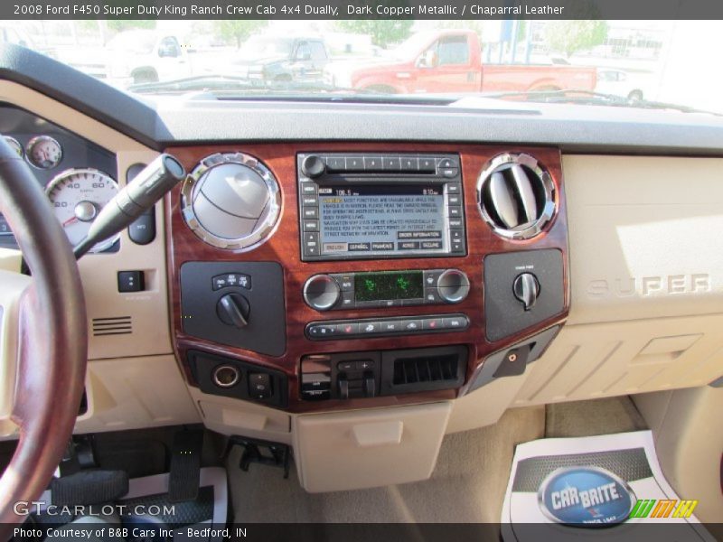 Dashboard of 2008 F450 Super Duty King Ranch Crew Cab 4x4 Dually