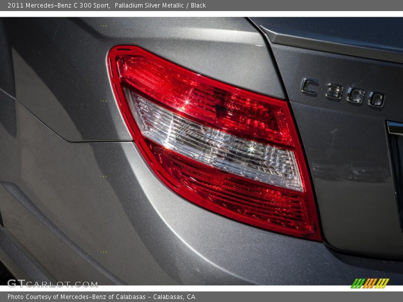 Palladium Silver Metallic / Black 2011 Mercedes-Benz C 300 Sport