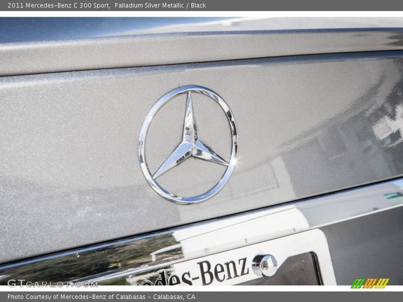 Palladium Silver Metallic / Black 2011 Mercedes-Benz C 300 Sport