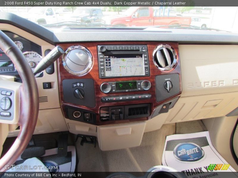 Dark Copper Metallic / Chaparral Leather 2008 Ford F450 Super Duty King Ranch Crew Cab 4x4 Dually