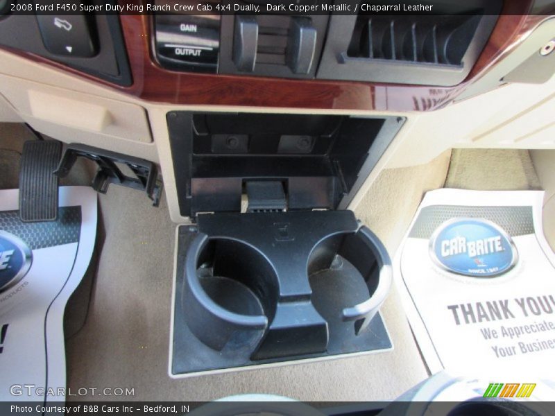 Dark Copper Metallic / Chaparral Leather 2008 Ford F450 Super Duty King Ranch Crew Cab 4x4 Dually