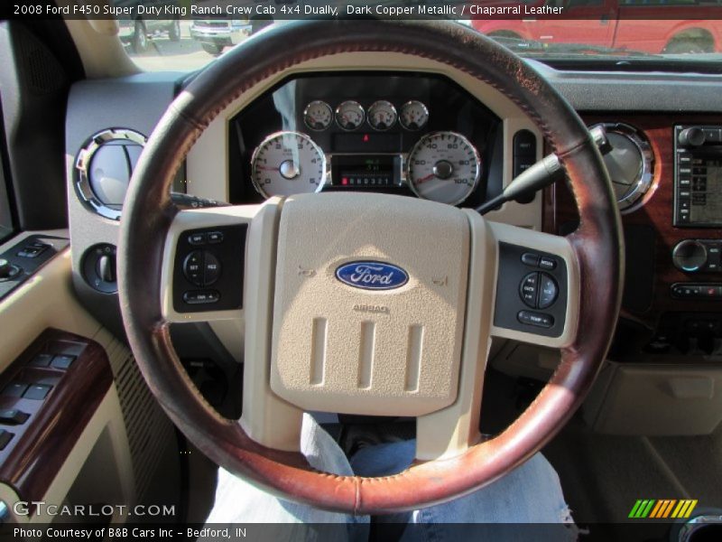 Dark Copper Metallic / Chaparral Leather 2008 Ford F450 Super Duty King Ranch Crew Cab 4x4 Dually