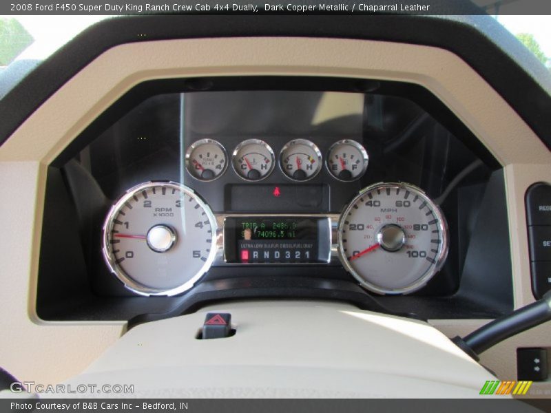  2008 F450 Super Duty King Ranch Crew Cab 4x4 Dually King Ranch Crew Cab 4x4 Dually Gauges