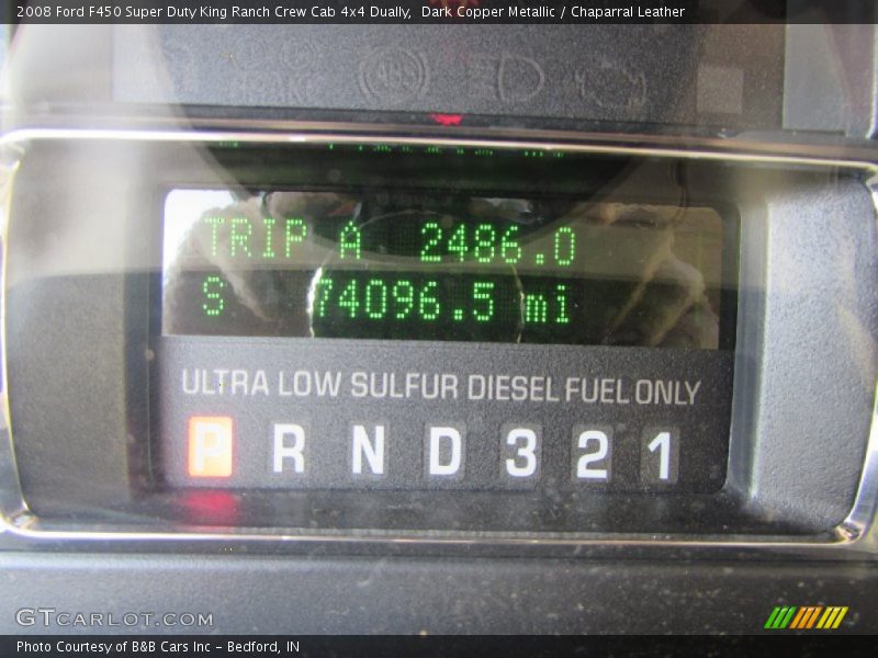 Dark Copper Metallic / Chaparral Leather 2008 Ford F450 Super Duty King Ranch Crew Cab 4x4 Dually