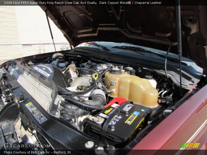 Dark Copper Metallic / Chaparral Leather 2008 Ford F450 Super Duty King Ranch Crew Cab 4x4 Dually