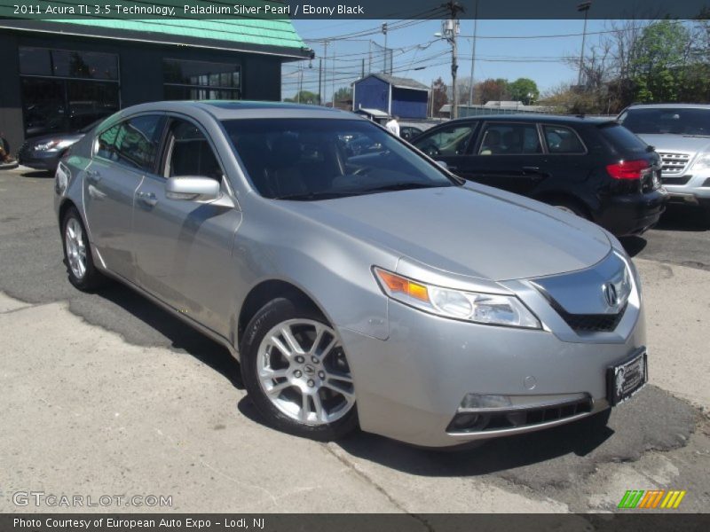 Paladium Silver Pearl / Ebony Black 2011 Acura TL 3.5 Technology