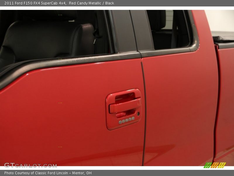 Red Candy Metallic / Black 2011 Ford F150 FX4 SuperCab 4x4
