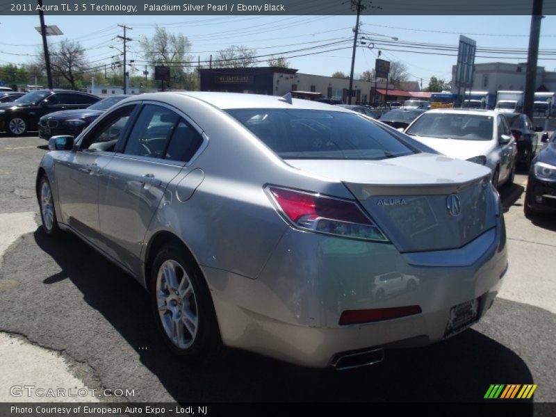 Paladium Silver Pearl / Ebony Black 2011 Acura TL 3.5 Technology