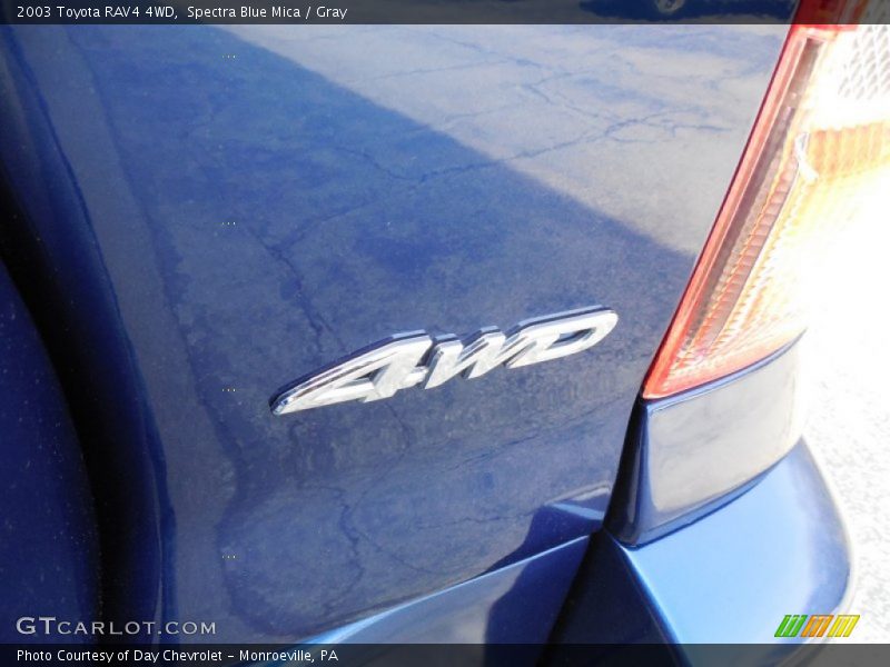 Spectra Blue Mica / Gray 2003 Toyota RAV4 4WD