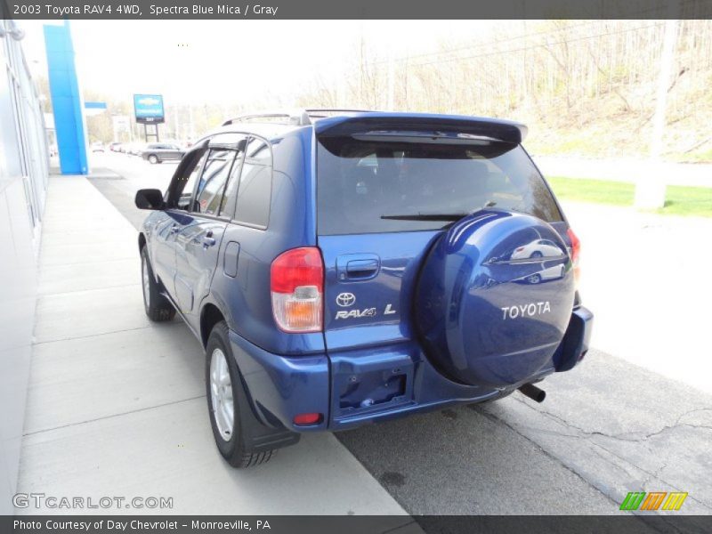 Spectra Blue Mica / Gray 2003 Toyota RAV4 4WD