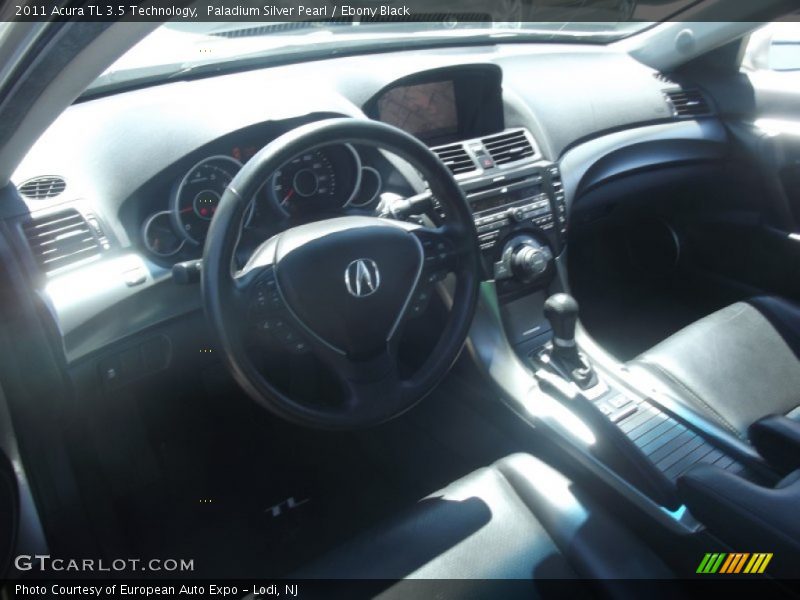 Paladium Silver Pearl / Ebony Black 2011 Acura TL 3.5 Technology