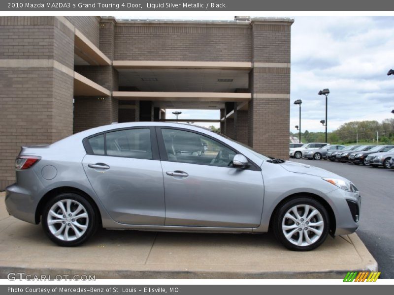 Liquid Silver Metallic / Black 2010 Mazda MAZDA3 s Grand Touring 4 Door