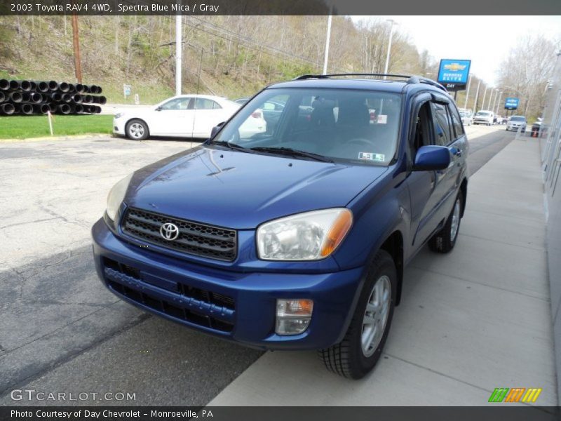 Spectra Blue Mica / Gray 2003 Toyota RAV4 4WD