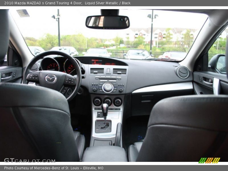 Liquid Silver Metallic / Black 2010 Mazda MAZDA3 s Grand Touring 4 Door