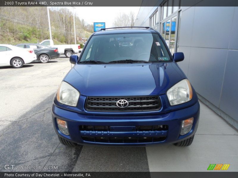 Spectra Blue Mica / Gray 2003 Toyota RAV4 4WD