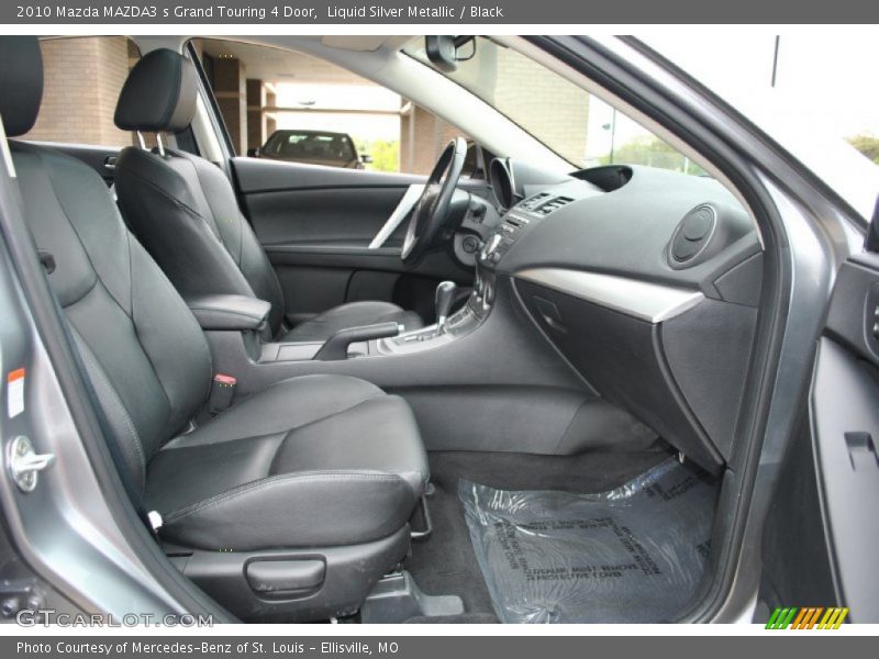 Liquid Silver Metallic / Black 2010 Mazda MAZDA3 s Grand Touring 4 Door