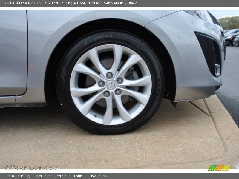 Liquid Silver Metallic / Black 2010 Mazda MAZDA3 s Grand Touring 4 Door