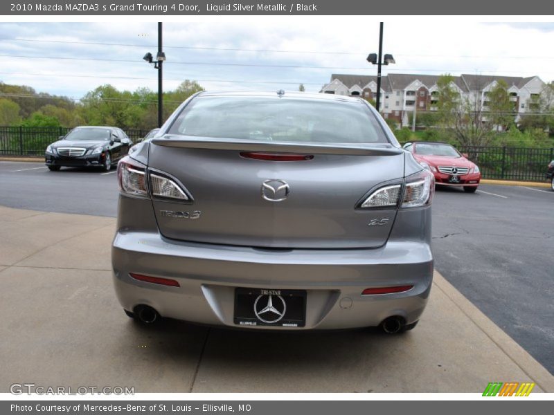 Liquid Silver Metallic / Black 2010 Mazda MAZDA3 s Grand Touring 4 Door